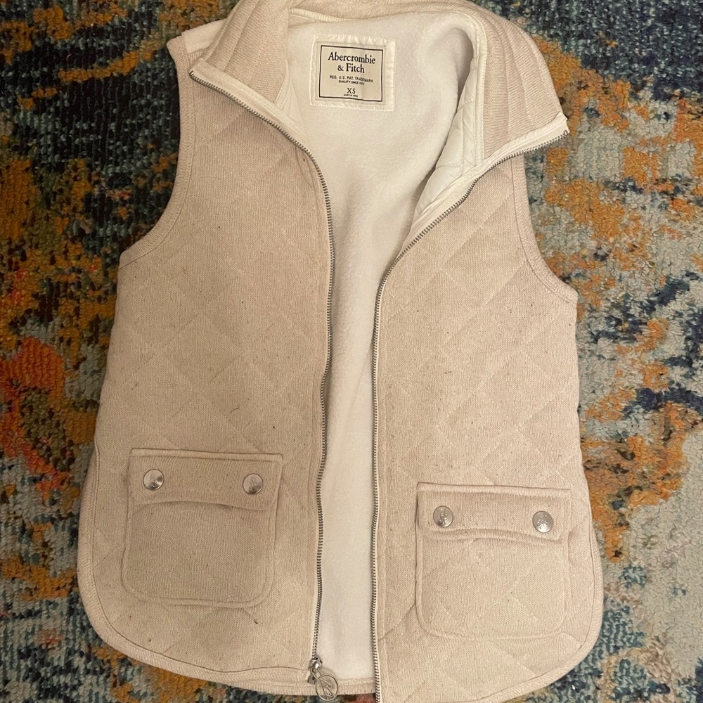 A&F quilted vest
